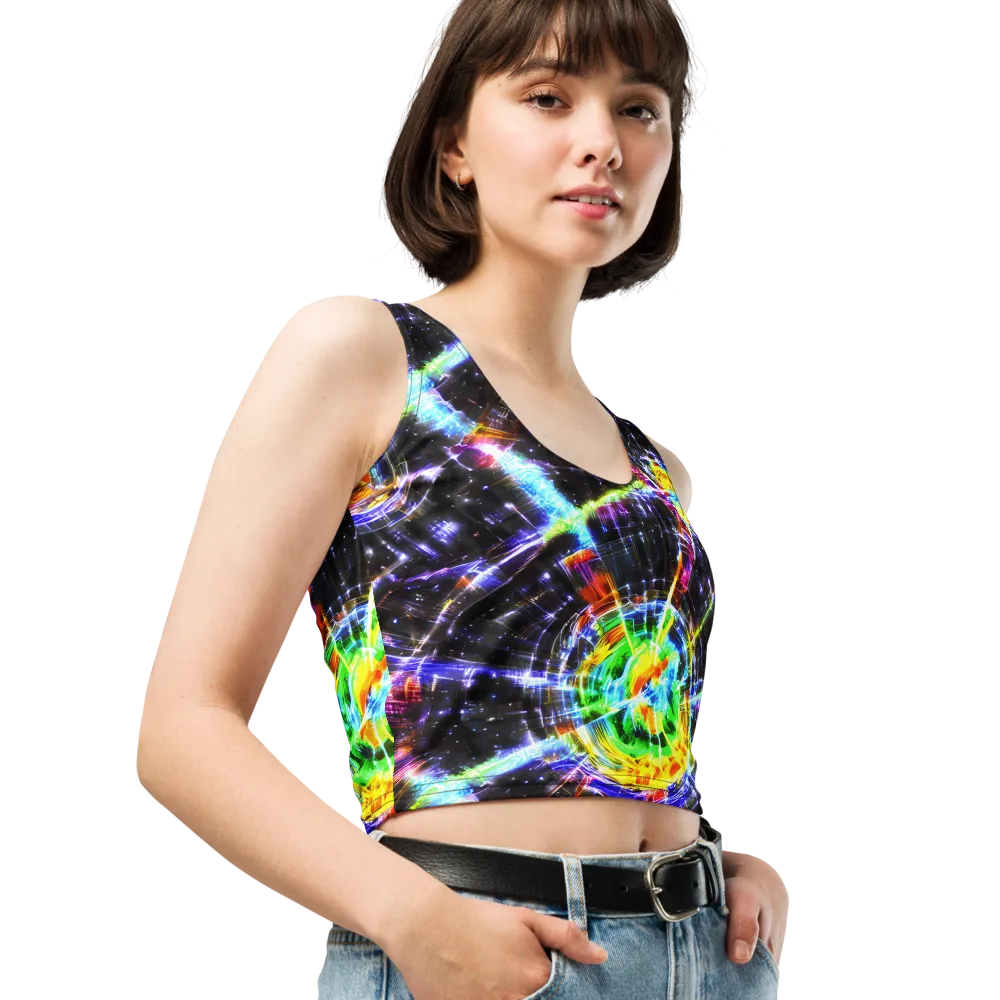 Hirschl's Vortex on Crop Top — Right Front