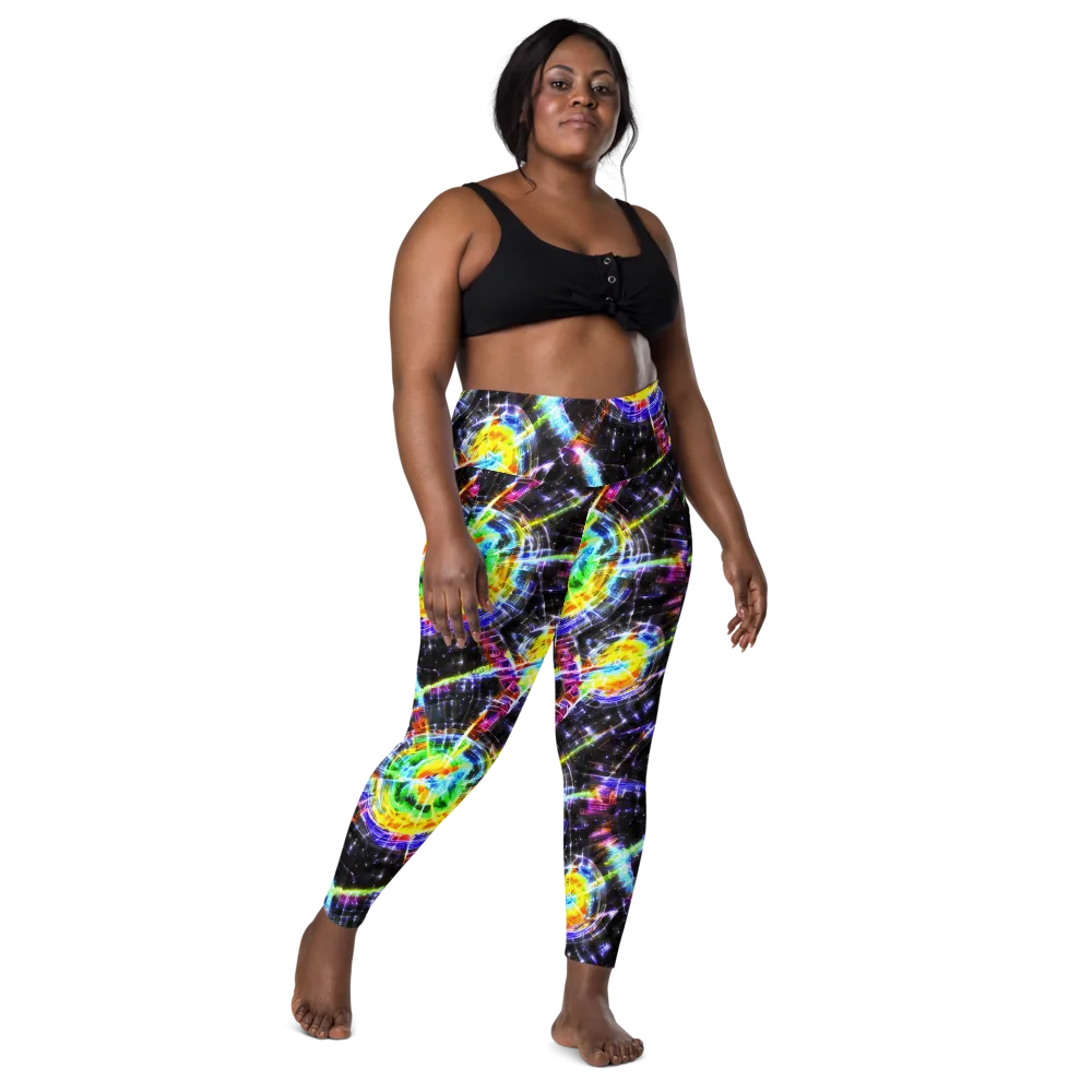 Hirschl's Vortex on Leggings with Pockets — Front