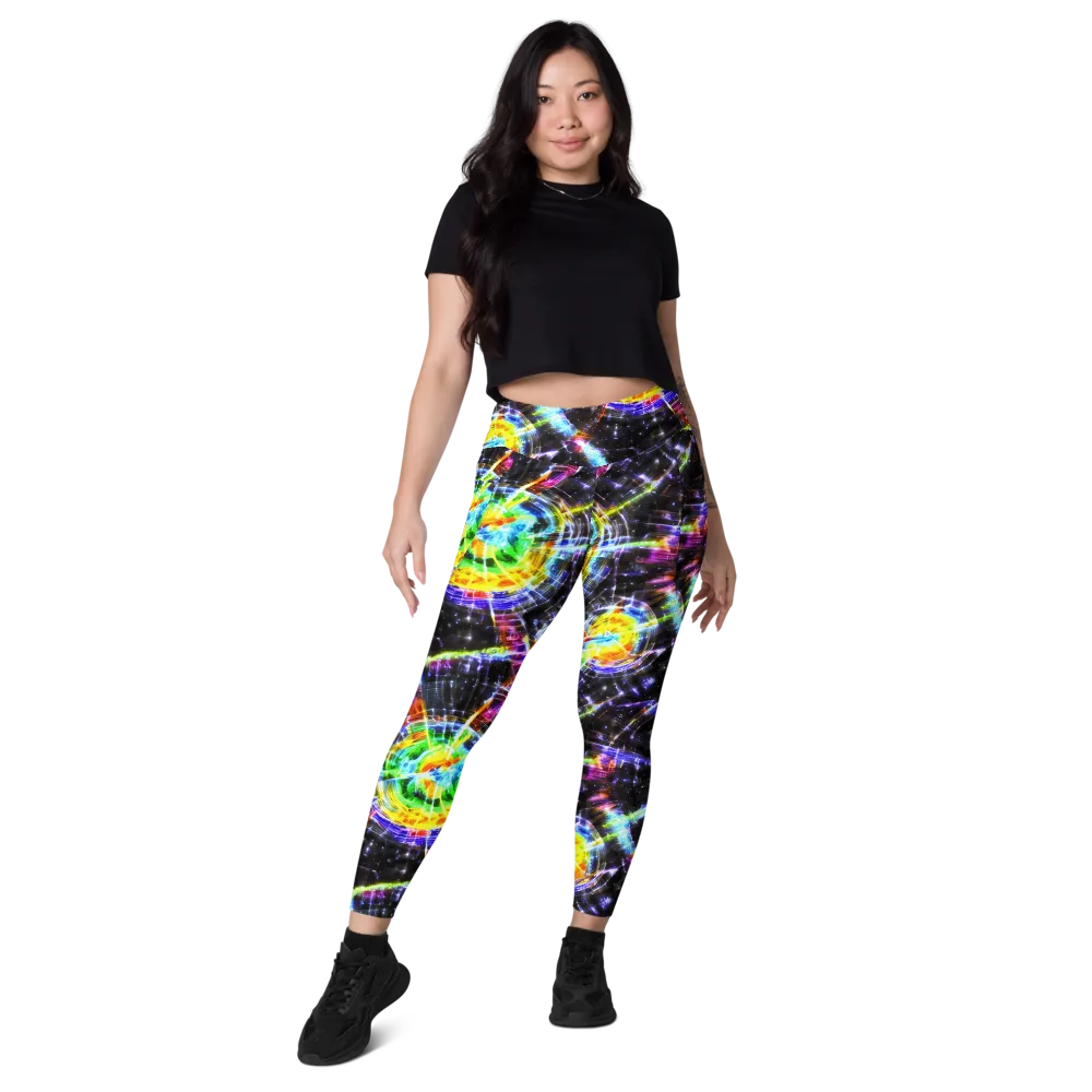 Hirschl's Vortex on Leggings with Pockets — Front