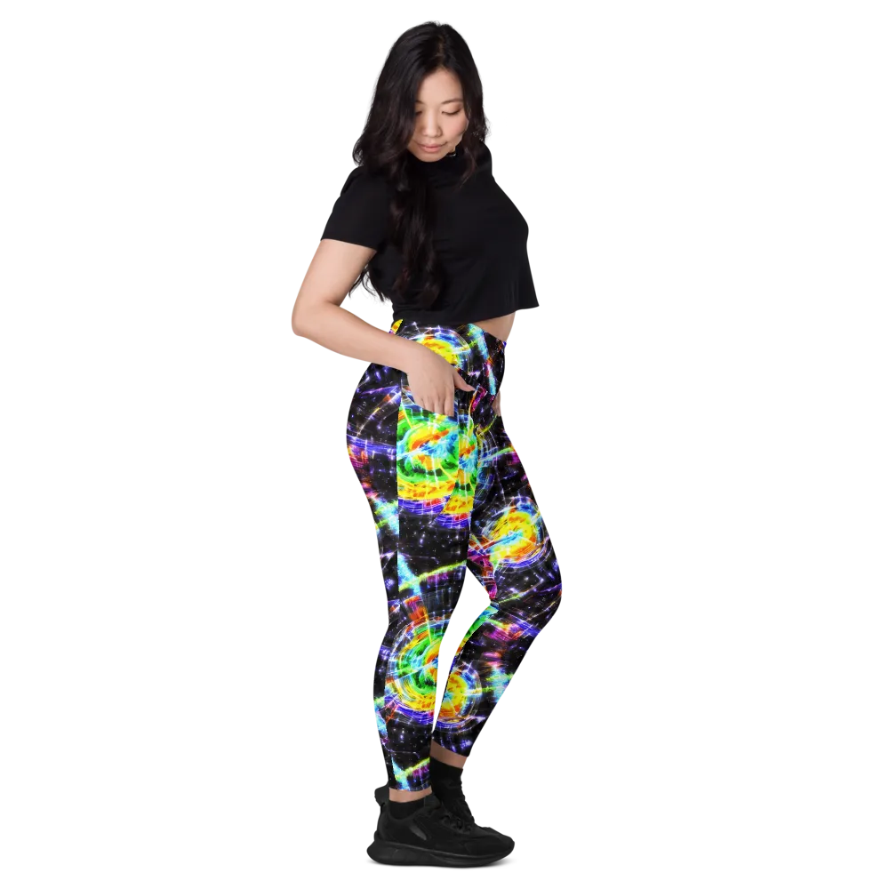 Hirschl's Vortex on Leggings with Pockets — Right