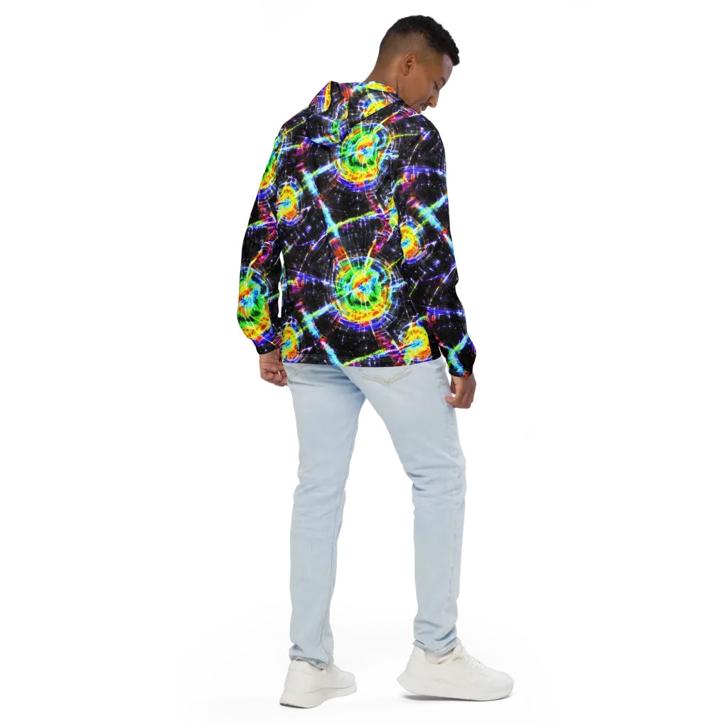 Hirschl's Vortex on Men's Windbreaker — Back