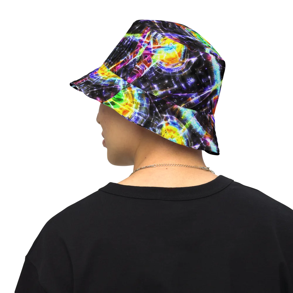 Hirschl's Vortex on Reversible Bucket Hat — Back Inside