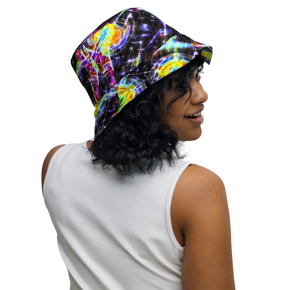 Hirschl's Vortex on Reversible Bucket Hat — Right Outside