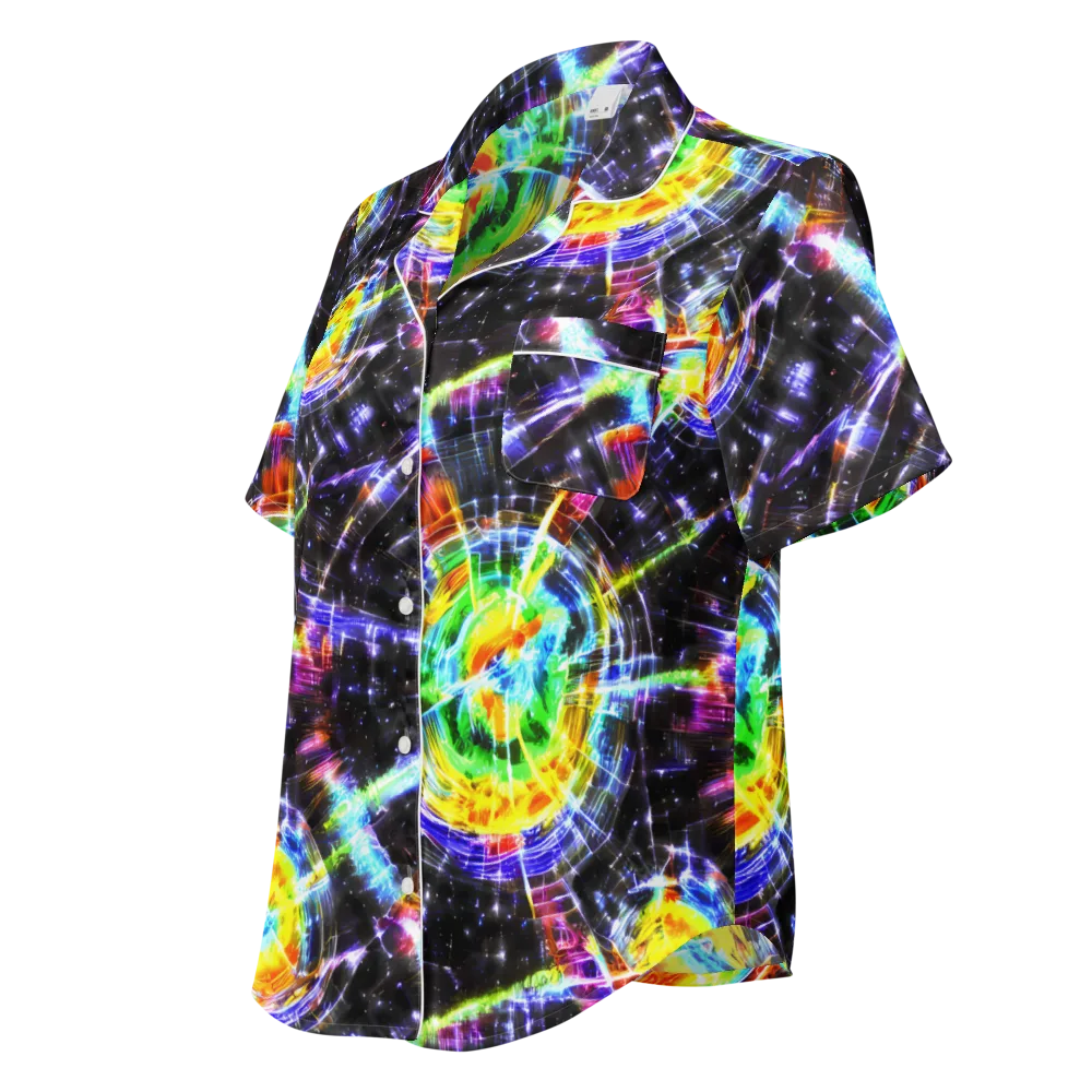 Hirschl's Vortex on Women's Short Sleeve Pajama Top — Left Front