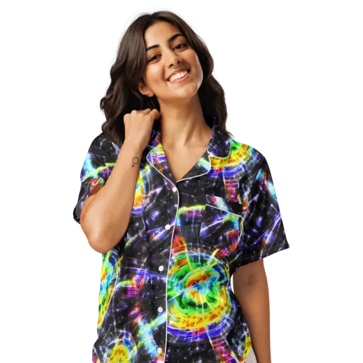 Hirschl's Vortex on a Women's Short Sleeve Pajama Top