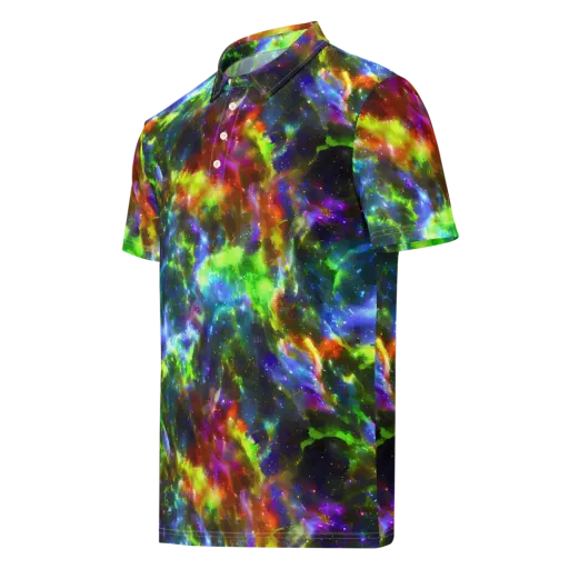 Neer Nebula on a Men's Slim Fit Polo Shirt