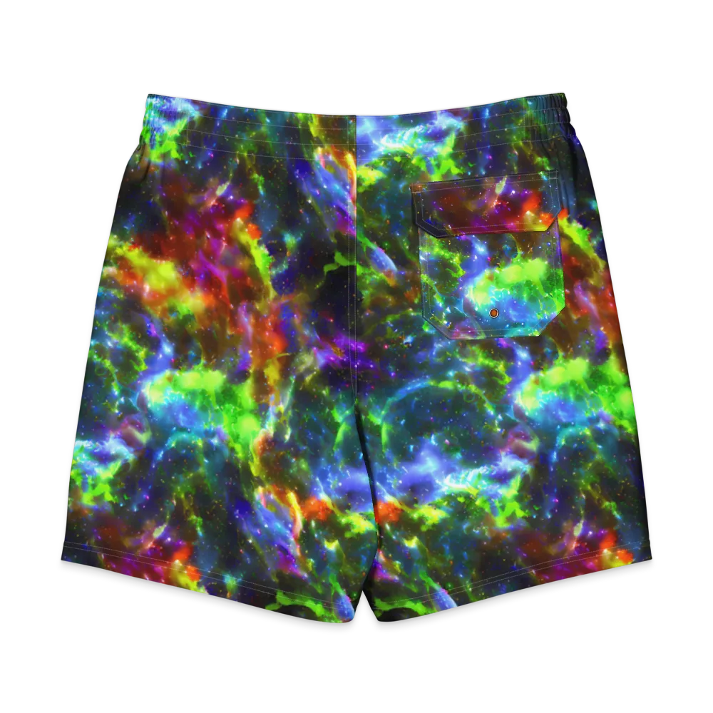 Neer Nebula on Men's Board Shorts — Back