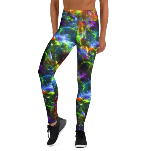 Neer Nebula on a Yoga Leggings