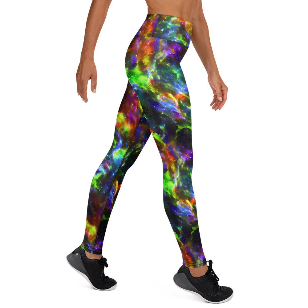 Neer Nebula on Yoga Leggings — Right