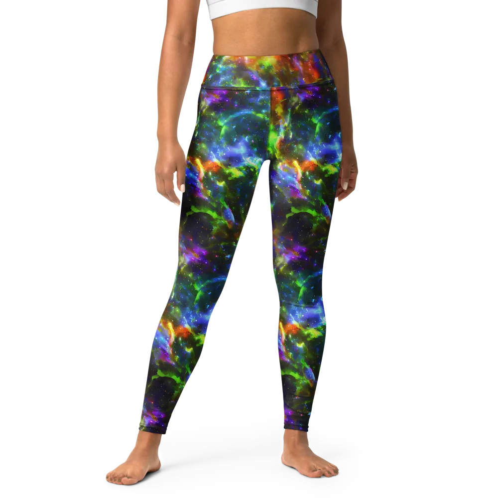 Neer Nebula on Yoga Leggings — Front