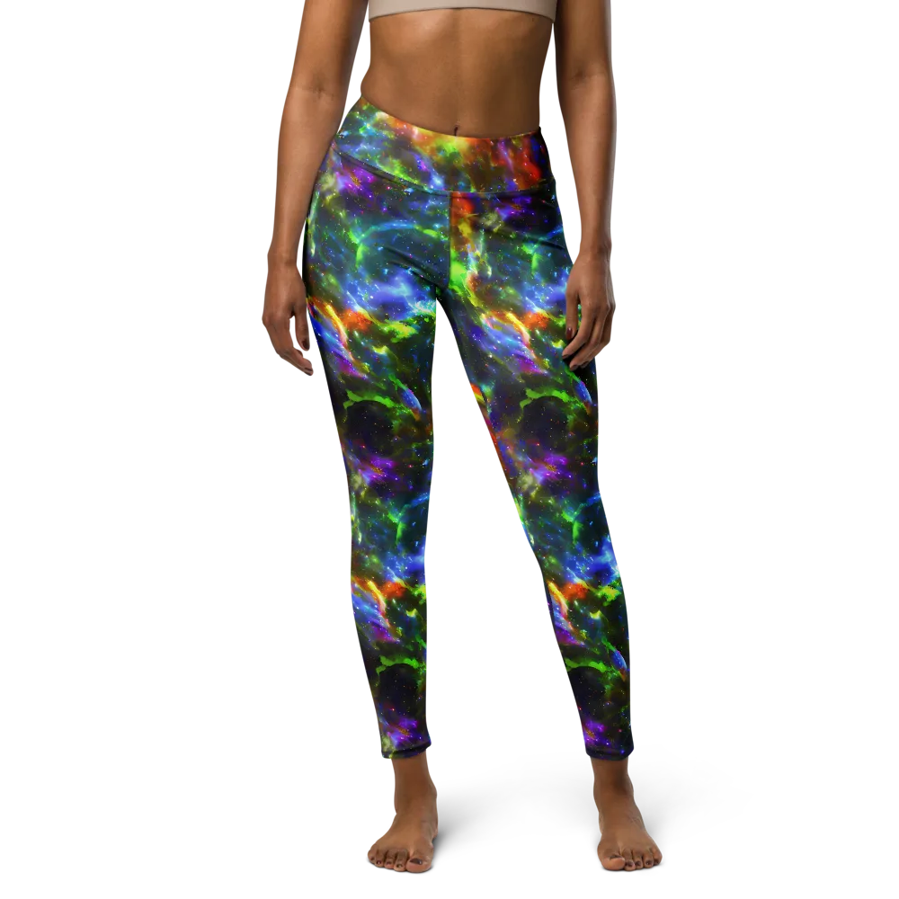 Neer Nebula on Yoga Leggings — Front
