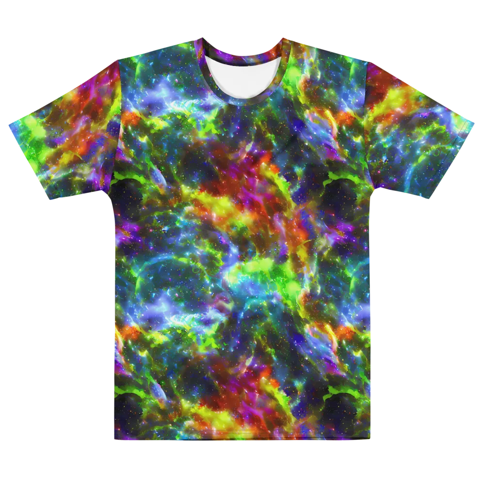 Neer Nebula on Men's Cotton Crew Neck T-Shirt — Front
