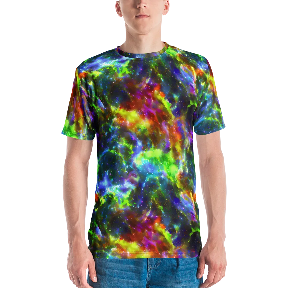 Neer Nebula on Men's Crew Neck T-Shirt — Front
