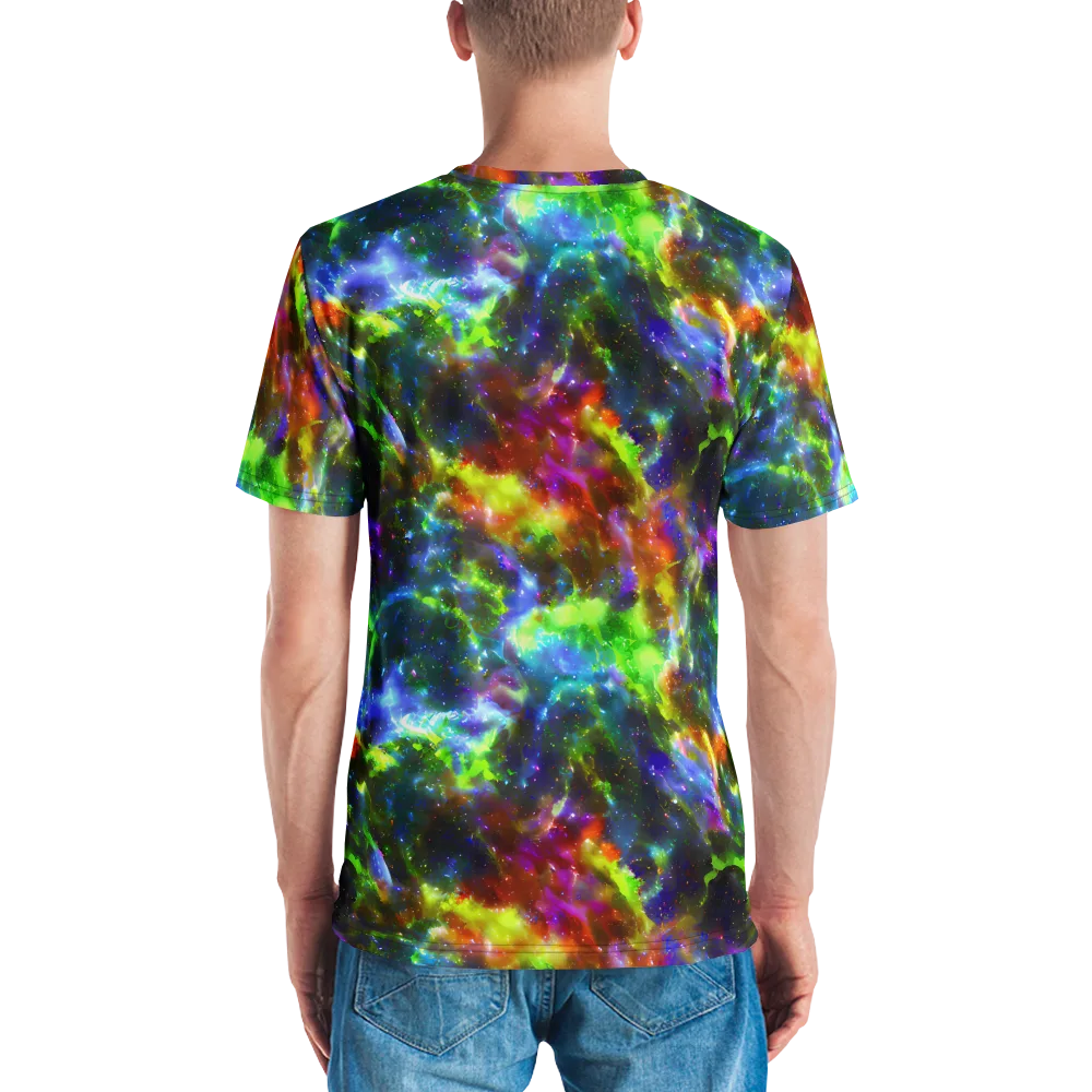 Neer Nebula on Men's Crew Neck T-Shirt — Back