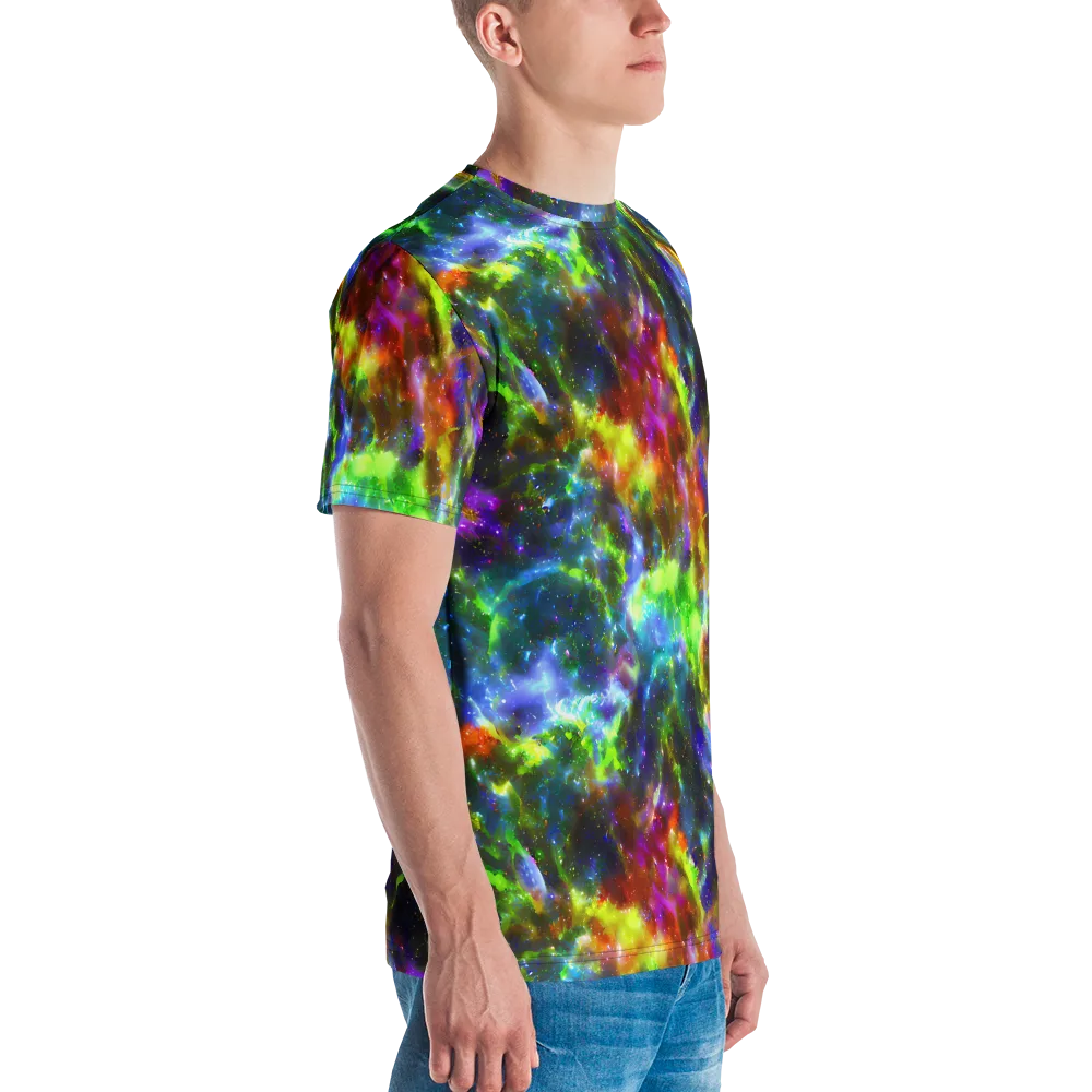 Neer Nebula on Men's Crew Neck T-Shirt — Right