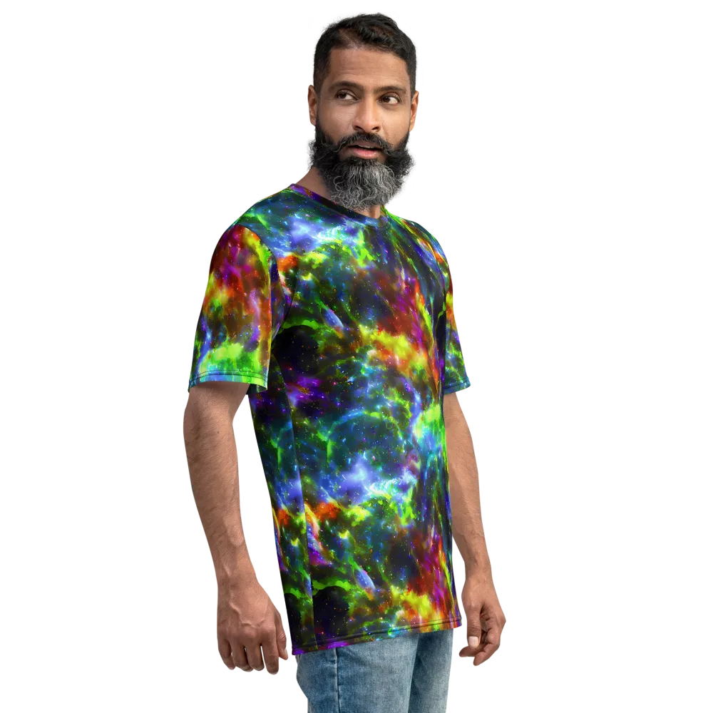 Neer Nebula on Men's Crew Neck T-Shirt — Right