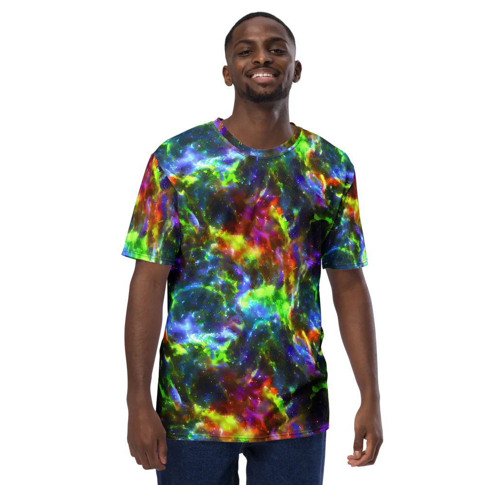Neer Nebula on Men's Crew Neck T-Shirt — Front