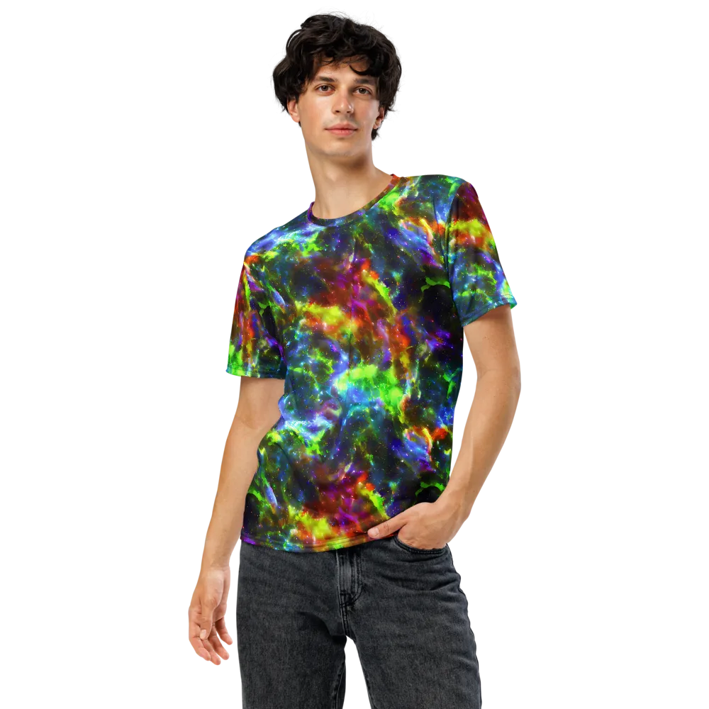 Neer Nebula on Men's Crew Neck T-Shirt — Front