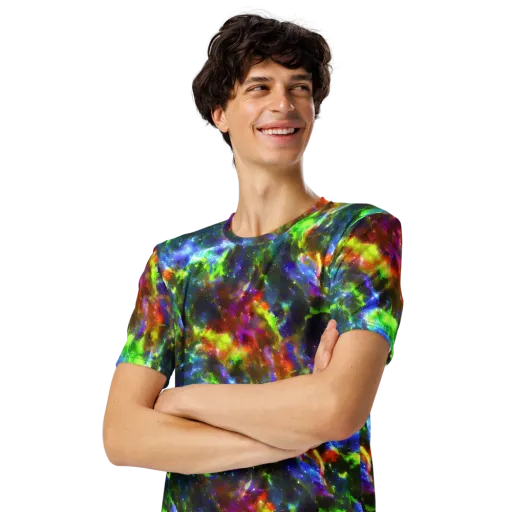 Neer Nebula on a Men's Crew Neck T-Shirt