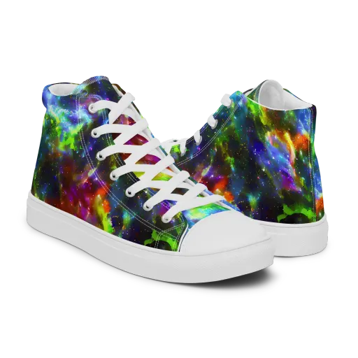 Neer Nebula on a Men's High Top Canvas Shoes