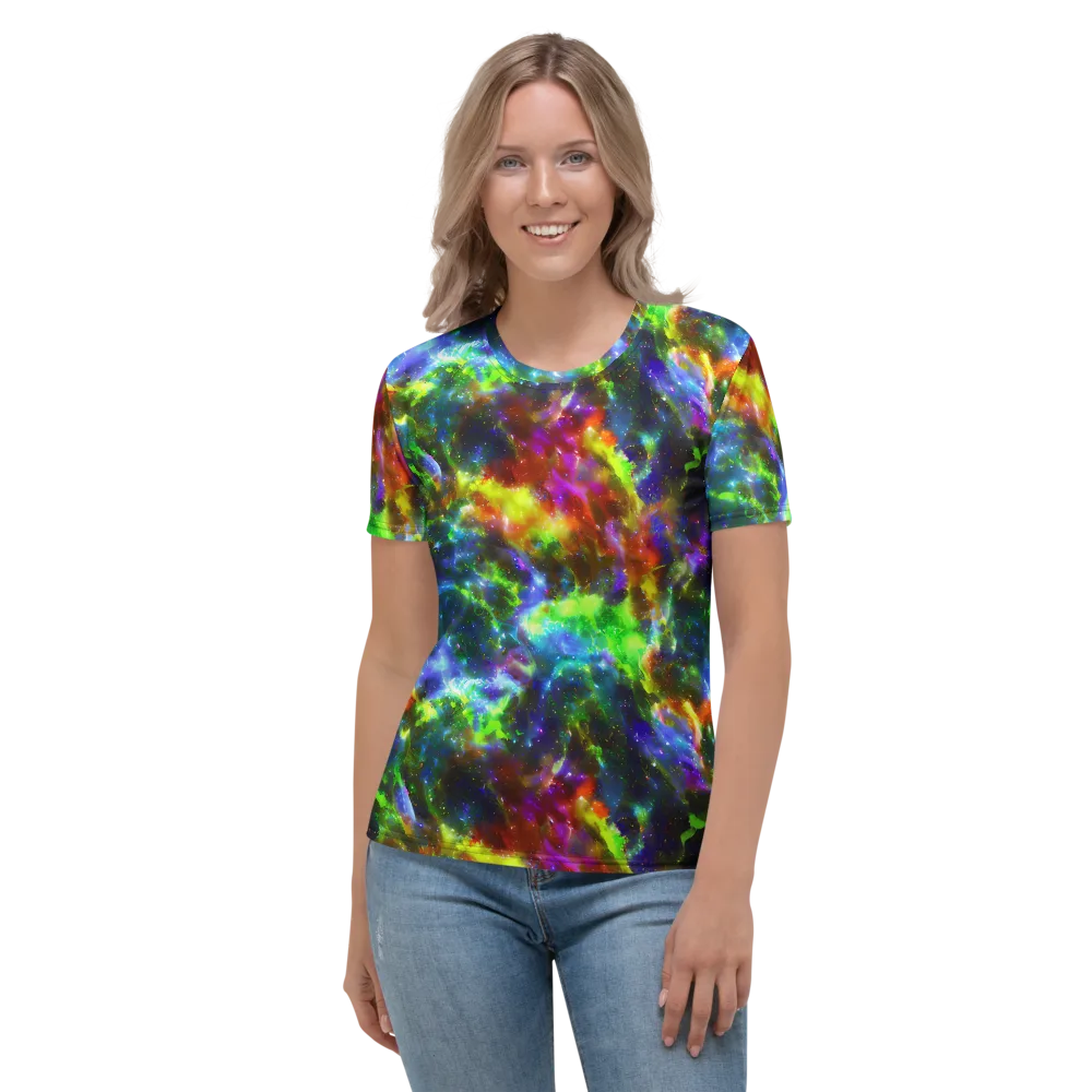 Neer Nebula on Women's Crew Neck T-Shirt — Front