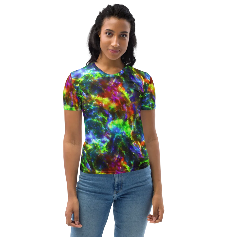 Neer Nebula on Women's Crew Neck T-Shirt — Front
