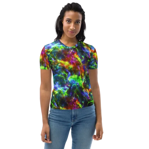 Neer Nebula on a Women's Crew Neck T-Shirt