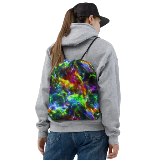 Neer Nebula on a Drawstring Bag