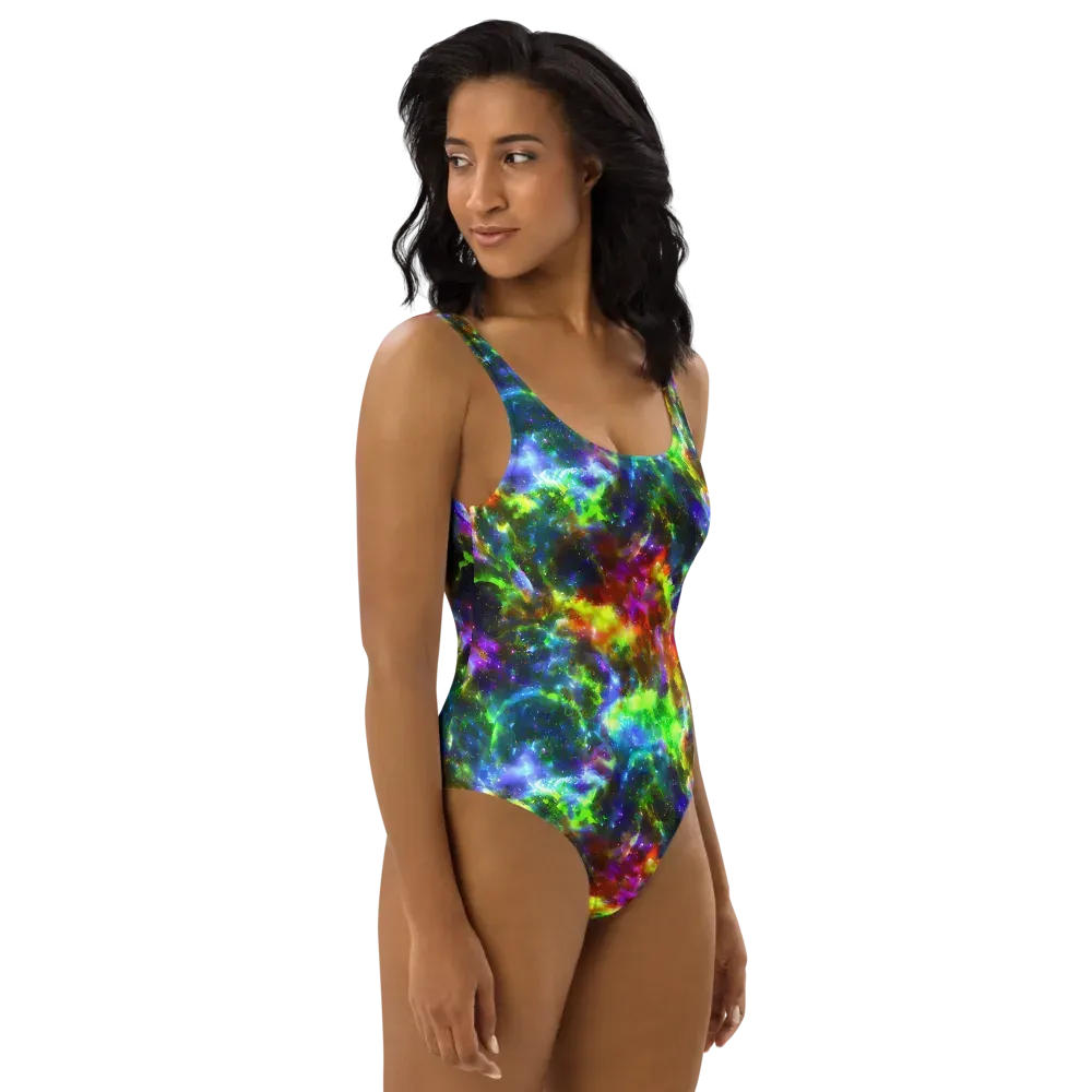 Neer Nebula on One-Piece Swimsuit — Right