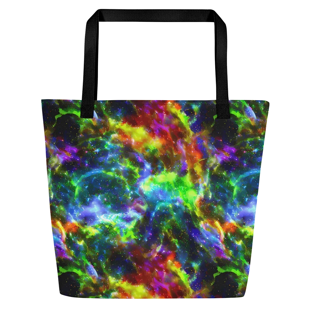 Neer Nebula on Large Tote Bag W/ Pocket — Front