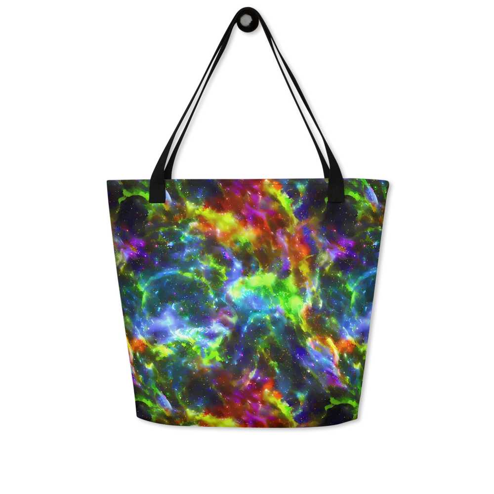 Neer Nebula on Large Tote Bag W/ Pocket — Front