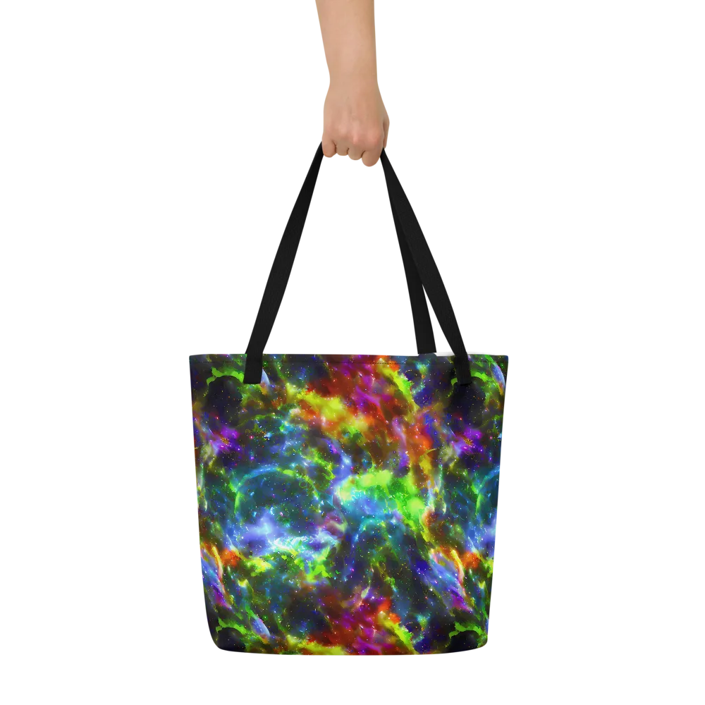 Neer Nebula on Large Tote Bag W/ Pocket — Front
