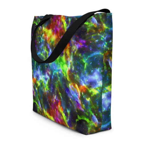 Neer Nebula on a Large Tote Bag W/ Pocket