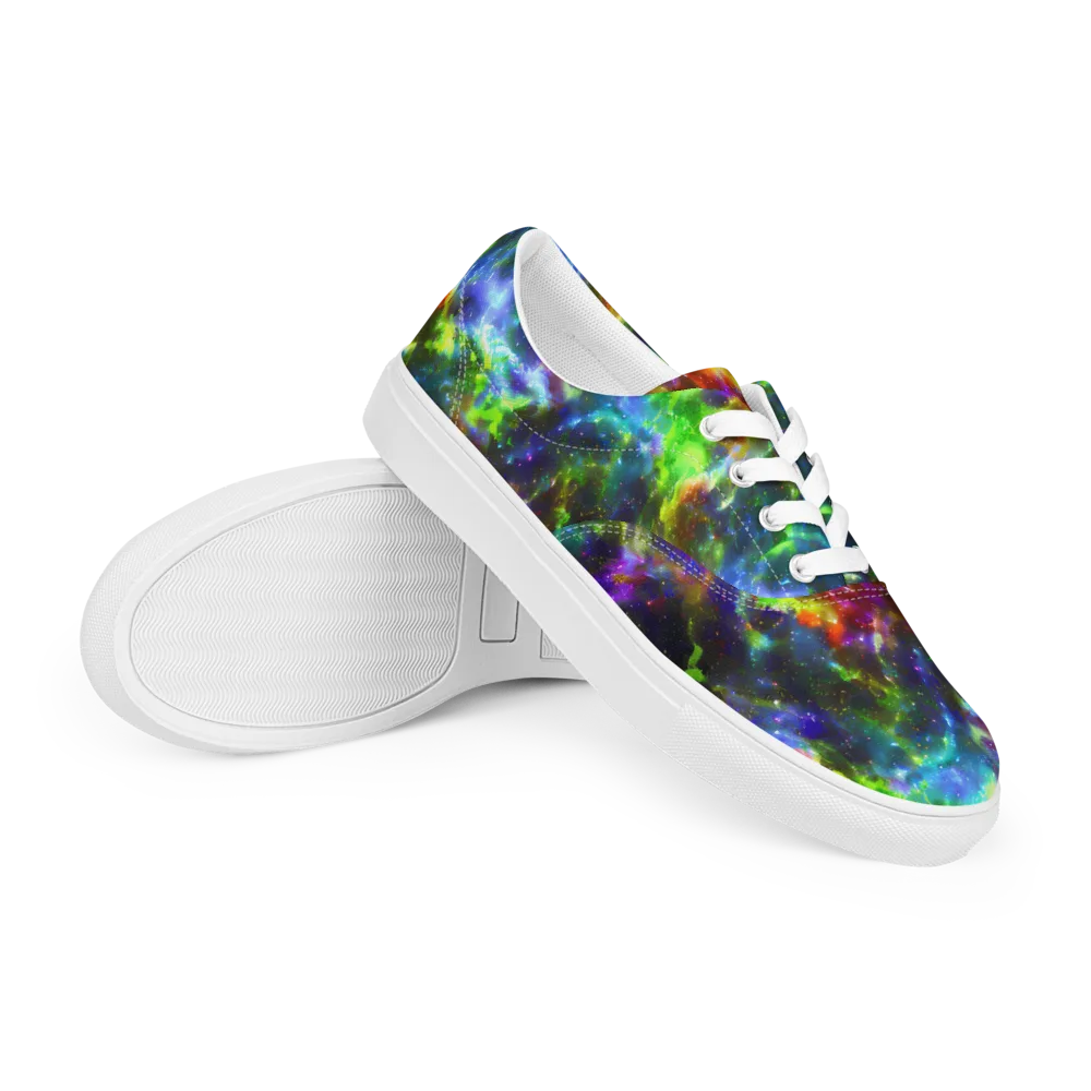 Neer Nebula on Men's Lace-Up Canvas Shoes — Right Front