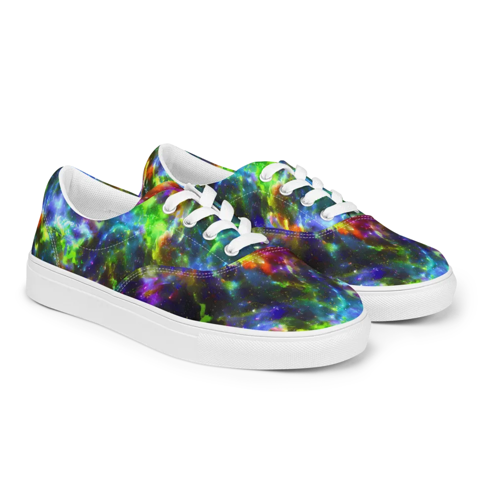 Neer Nebula on Men's Lace-Up Canvas Shoes — Right Front