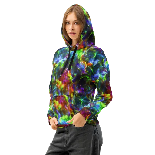 Neer Nebula on a Cotton Hoodie