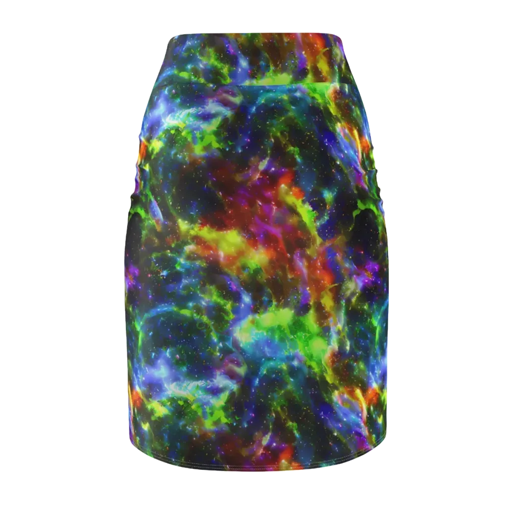 Neer Nebula on Pencil Skirt — Back