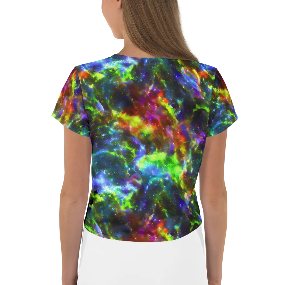 Neer Nebula on Crop Tee — Back