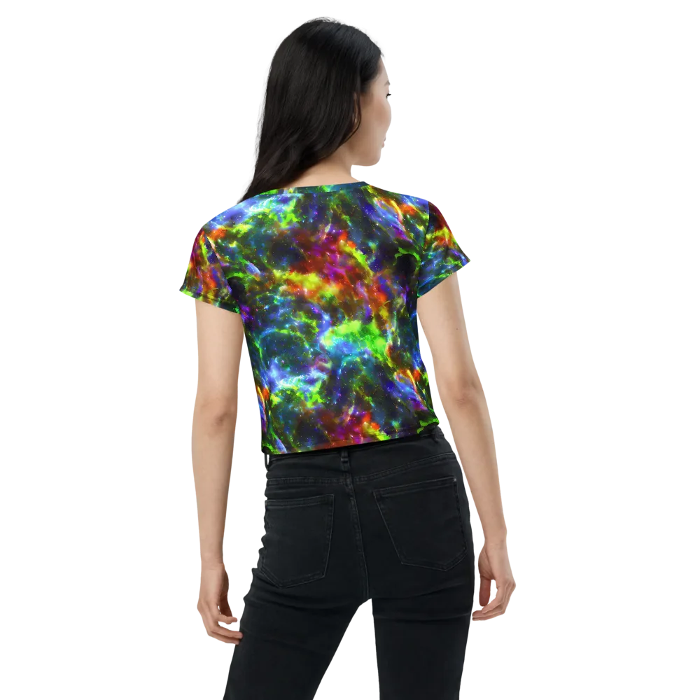 Neer Nebula on Crop Tee — Back