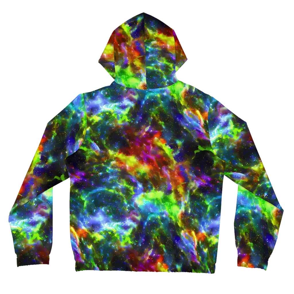 Neer Nebula on Women's Full-Zip Hoodie — Back