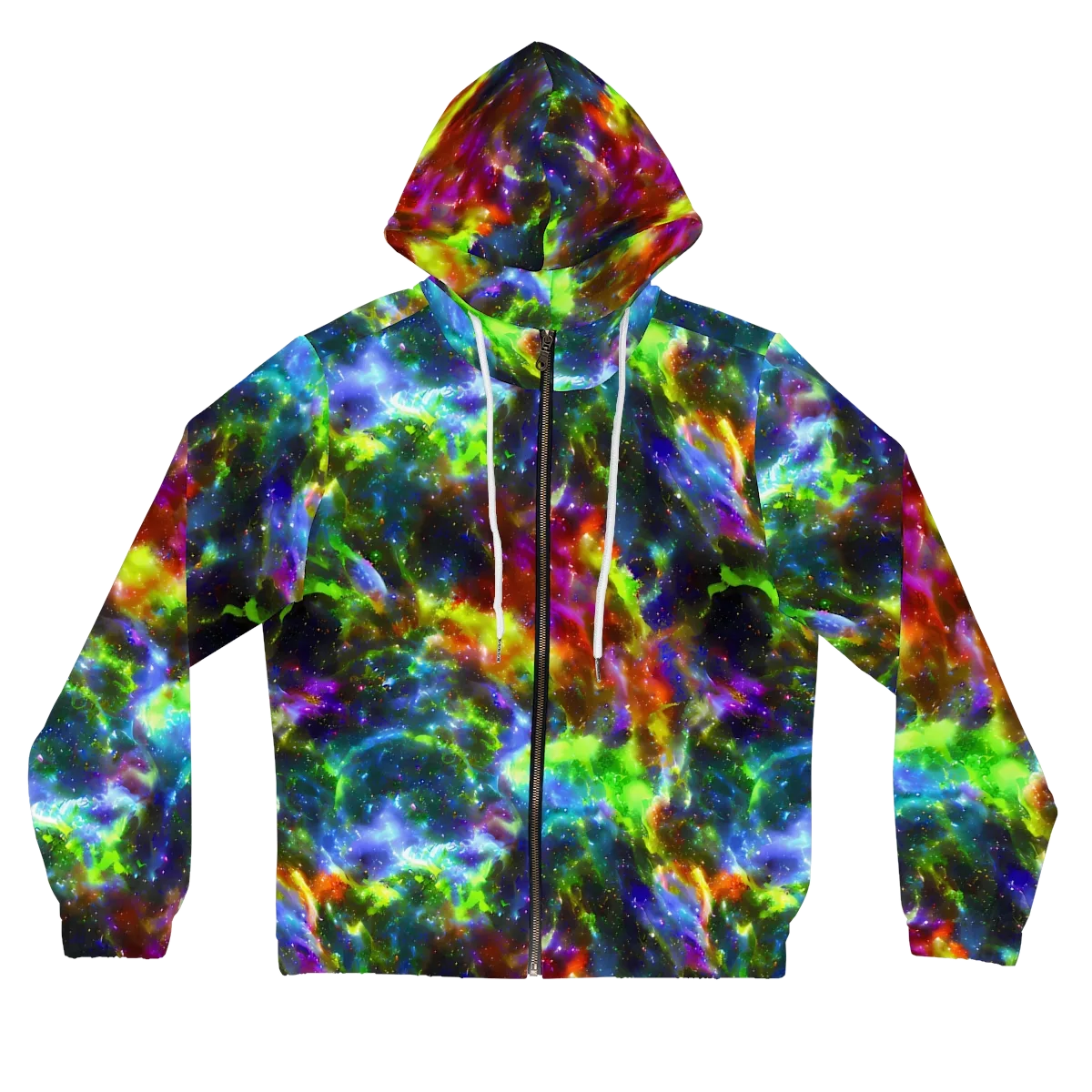 Neer Nebula on Women's Full-Zip Hoodie — Front