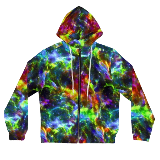 Neer Nebula on a Women's Full-Zip Hoodie