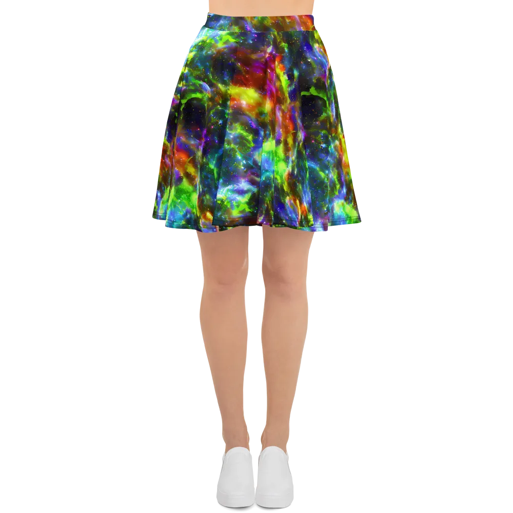 Neer Nebula on Skater Skirt — Front