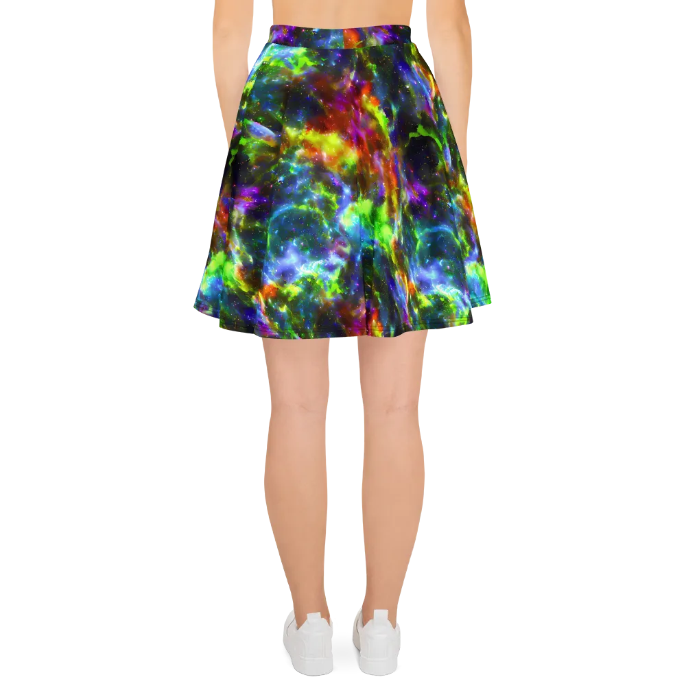 Neer Nebula on Skater Skirt — Back
