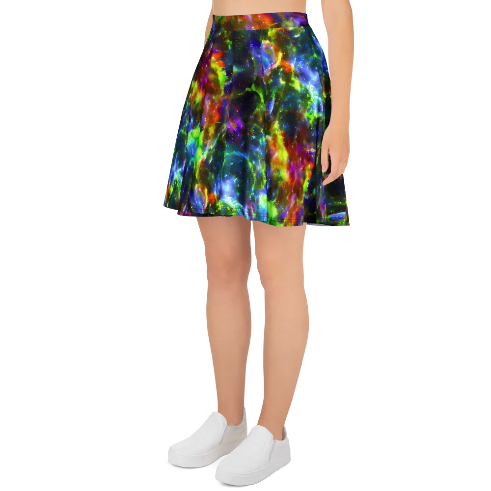 Neer Nebula on Skater Skirt — Left