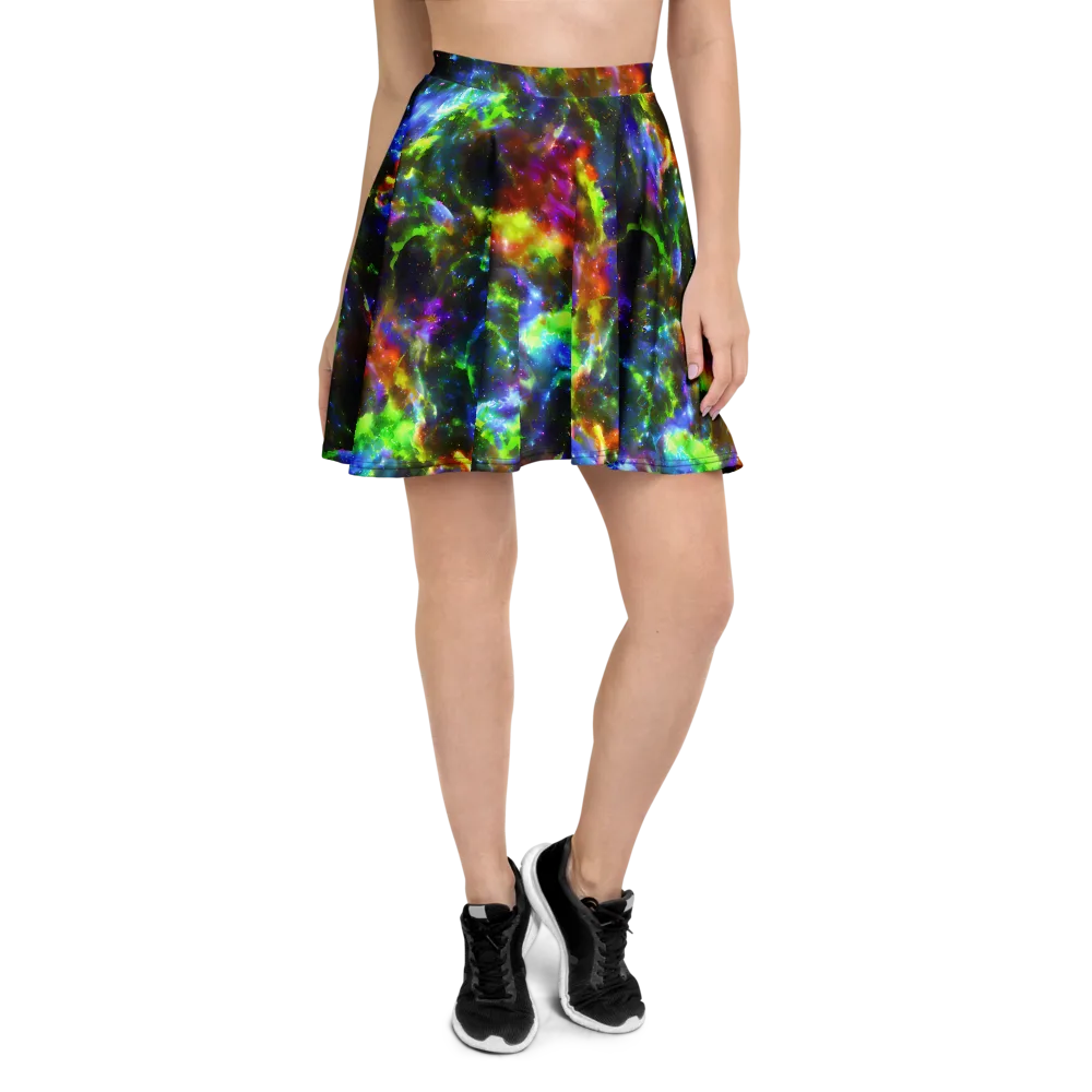 Neer Nebula on Skater Skirt — Front
