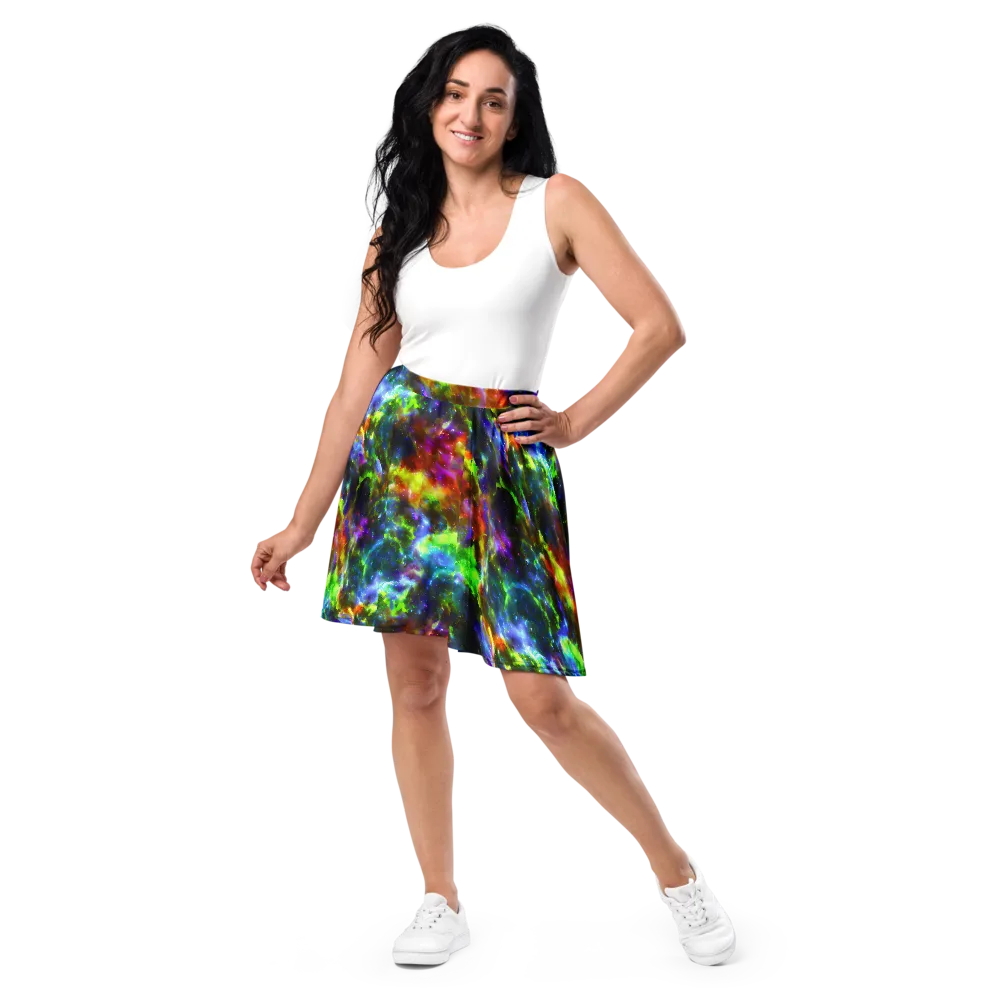 Neer Nebula on Skater Skirt — Front