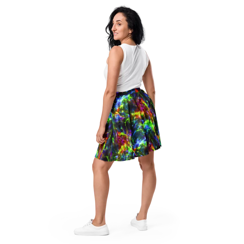 Neer Nebula on Skater Skirt — Back