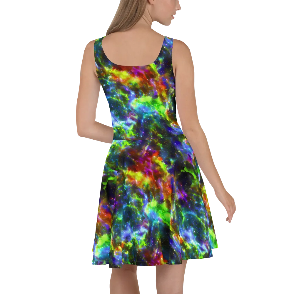 Neer Nebula on Skater Dress — Back