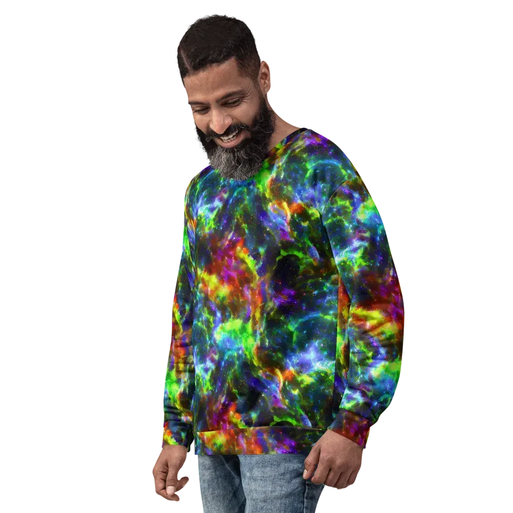 Neer Nebula on Sweatshirt — Left Front